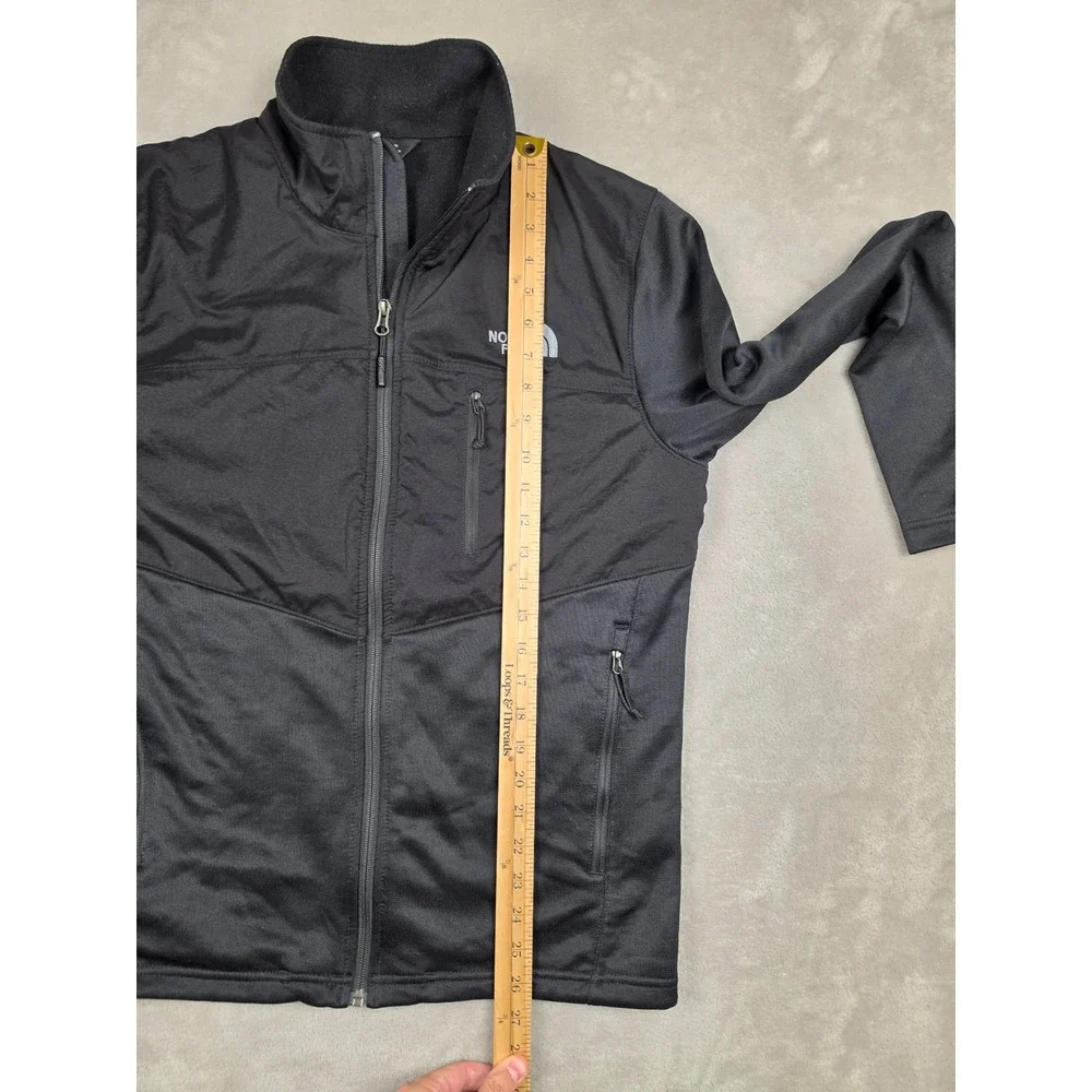 The North Face Hybrid Full Zip Jacket Mens M Black NF0A3LH6 Fleece Outdoor